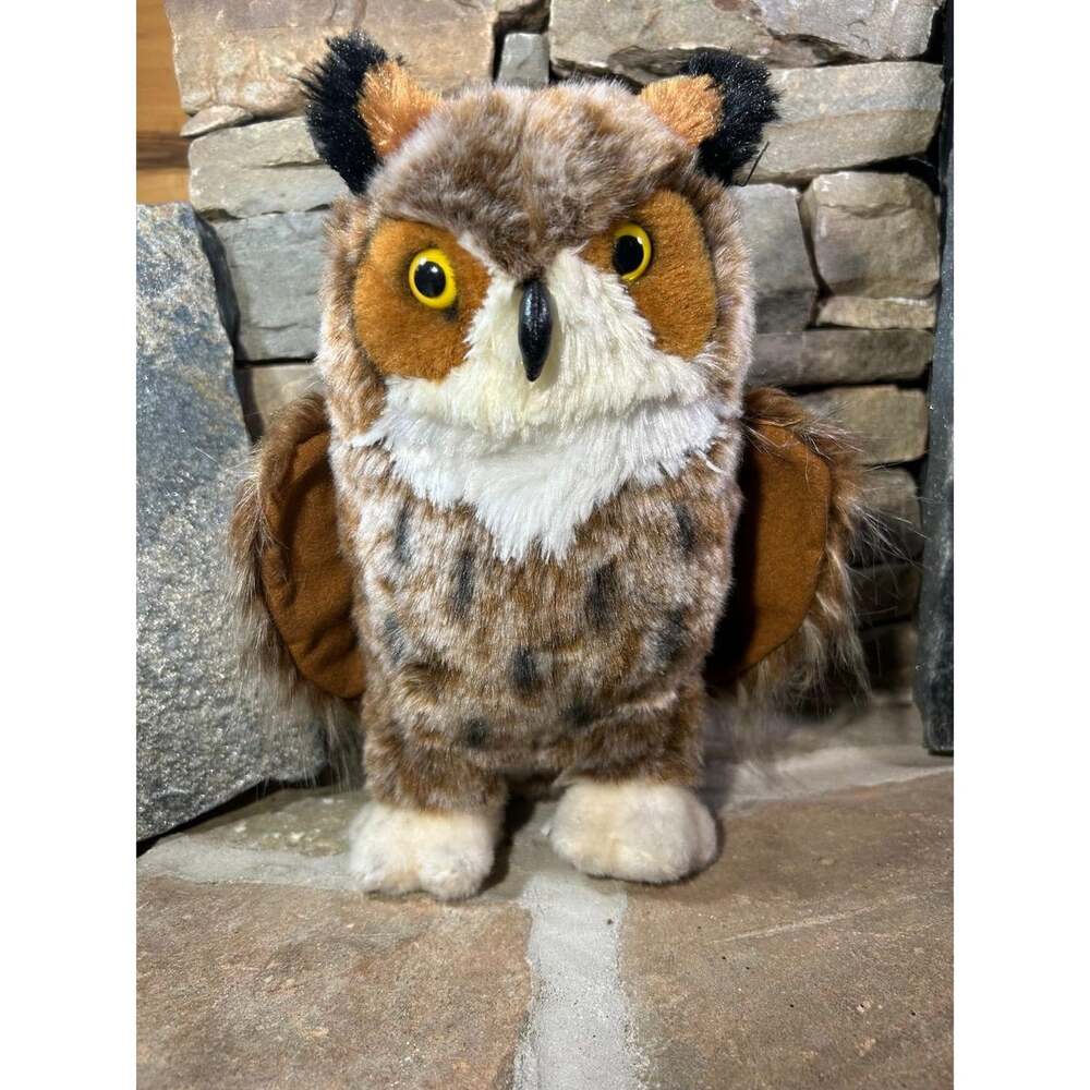 Great Horned Owl Plush 11.5" Stuffed Animal by Douglas Cuddle Toy
